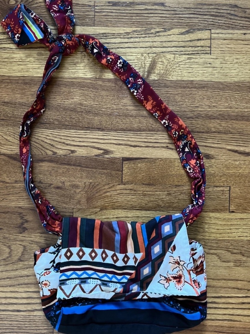 New Rare Bloggers favorite Zara Women’s Boho Handkerchief Slouchy Shoulder Bag - Picture 9 of 16